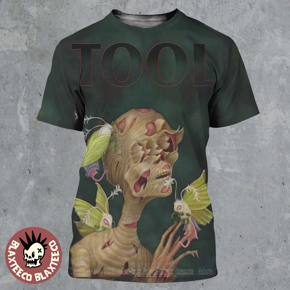 Tool Melbourne Australia 2025 Event Poster At Good Things Festival Flemington Racecourse On December 5 2025 All Over Print Shirt