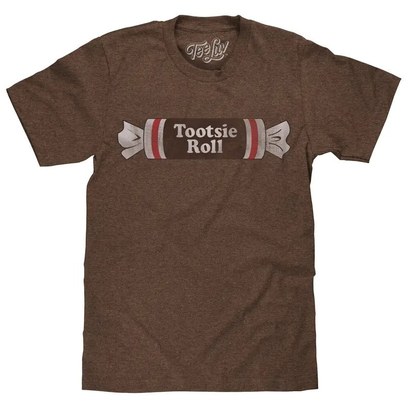 Tootsie Roll Logo T-Shirt - Brown Hoodie, Sweatshirt | UrbanDripWear.com