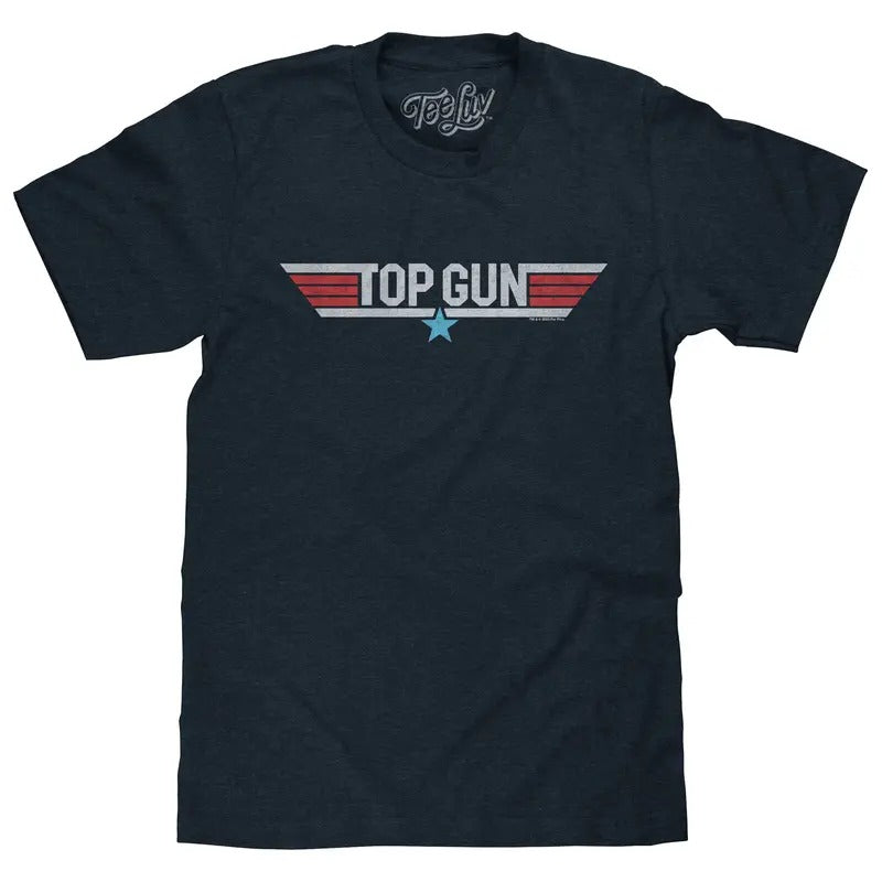 Top Gun Faded Movie Logo T-Shirt Hoodie, Sweatshirt | UrbanDripWear.com