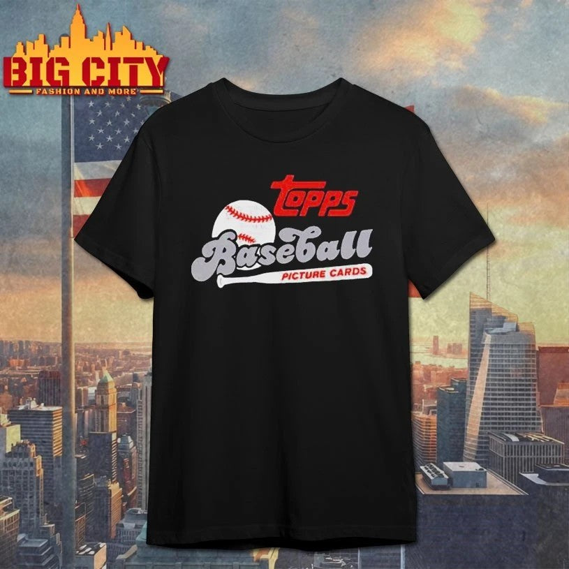 Topps Baseball Picture Cards Retro Raglan T-shirt