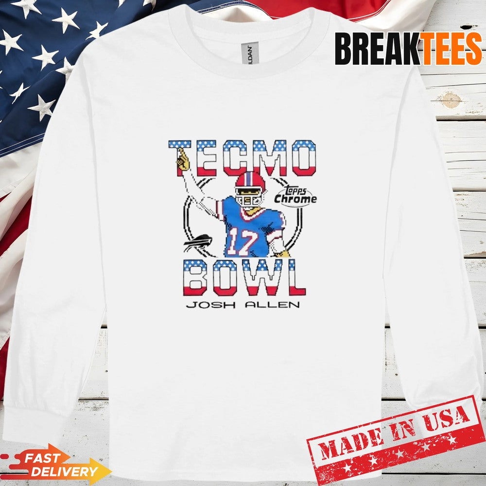 Topps Chrome x Tecmo Bowl Buffalo Bills Josh Allen T-Shirt