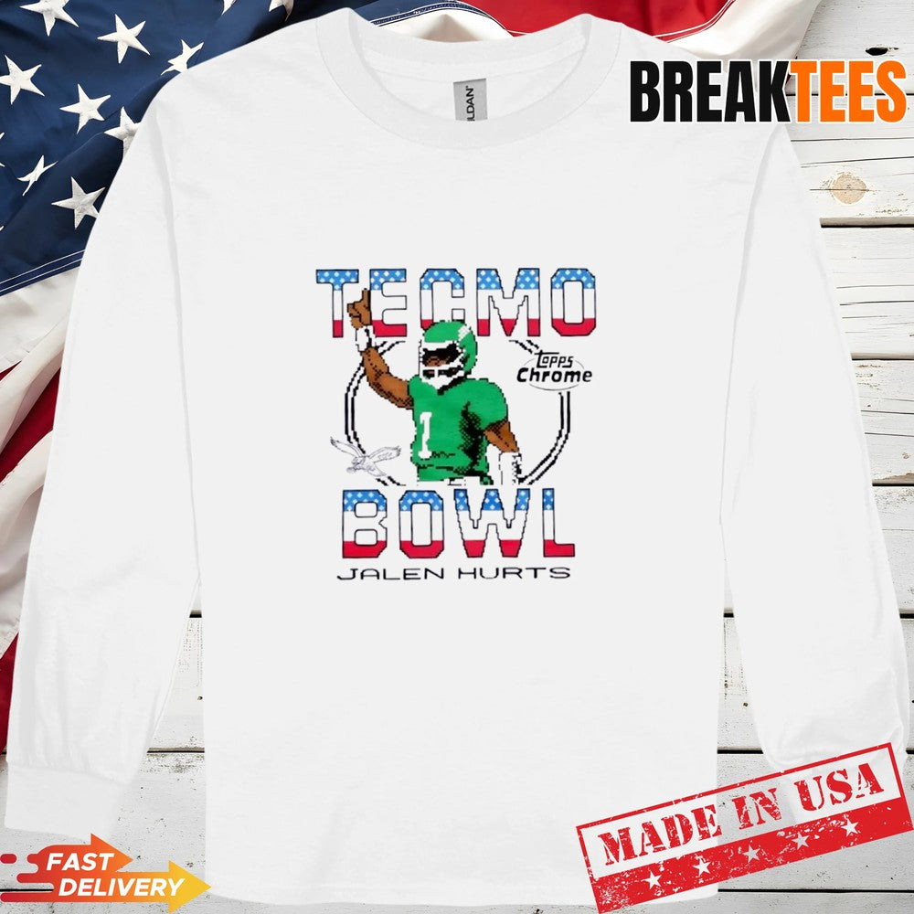 Topps Chrome x Tecmo Bowl Philadelphia Eagles Jalen Hurts T-Shirt