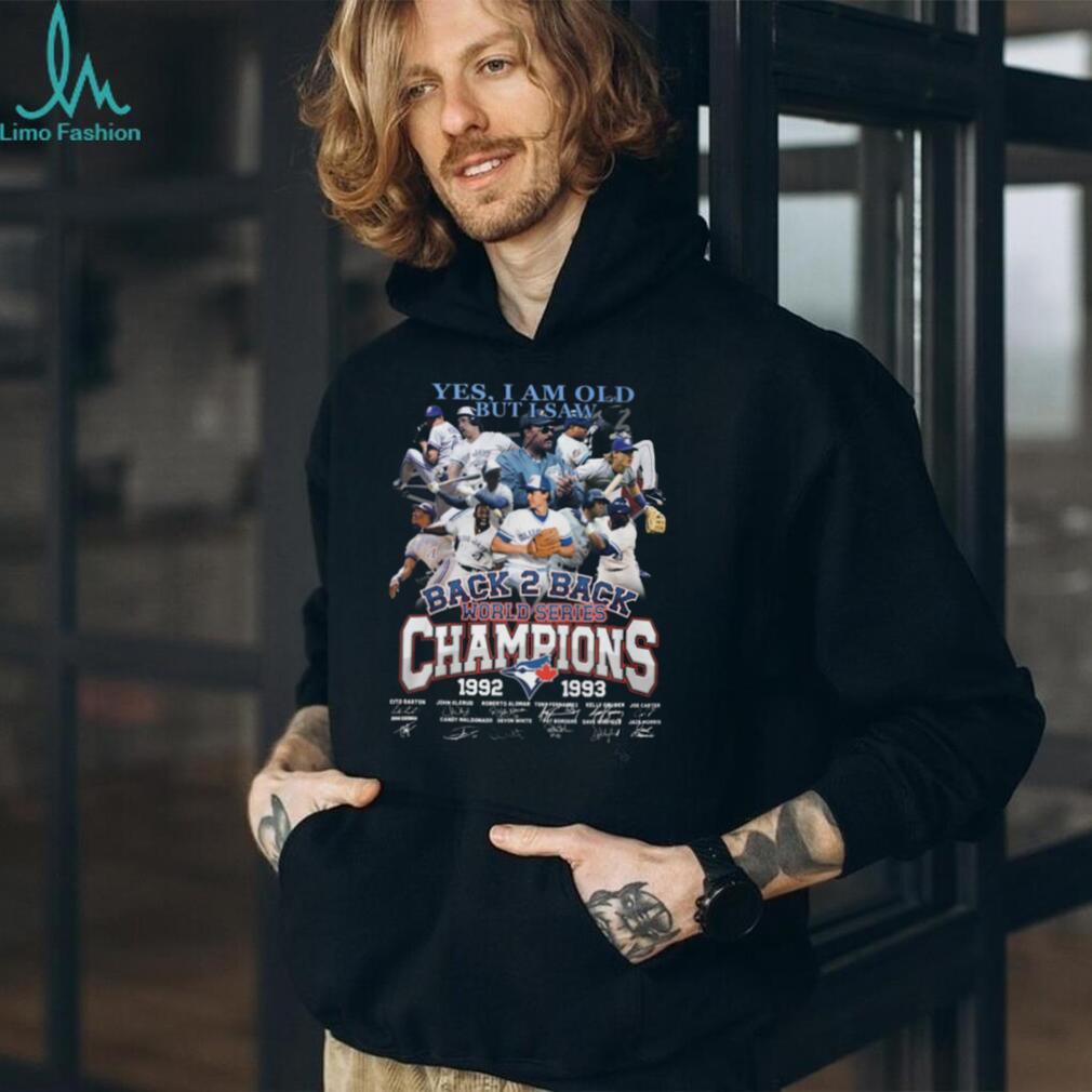 Toronto Blue Jays Back 2 Back World Series Champions 1992 1993 Signatures T Shirt