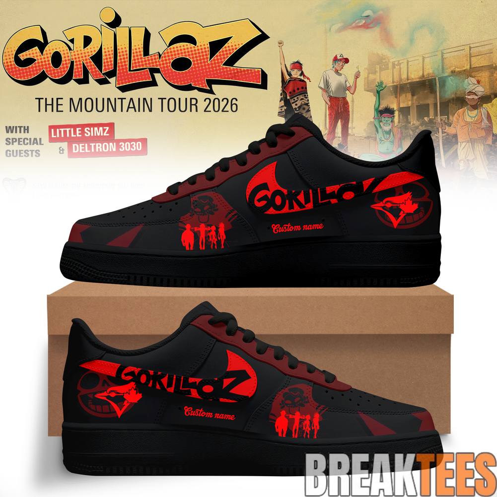 Toronto Blue Jays x Gorillaz The Mountain Tour 2026 North America Custom Air Force 1
