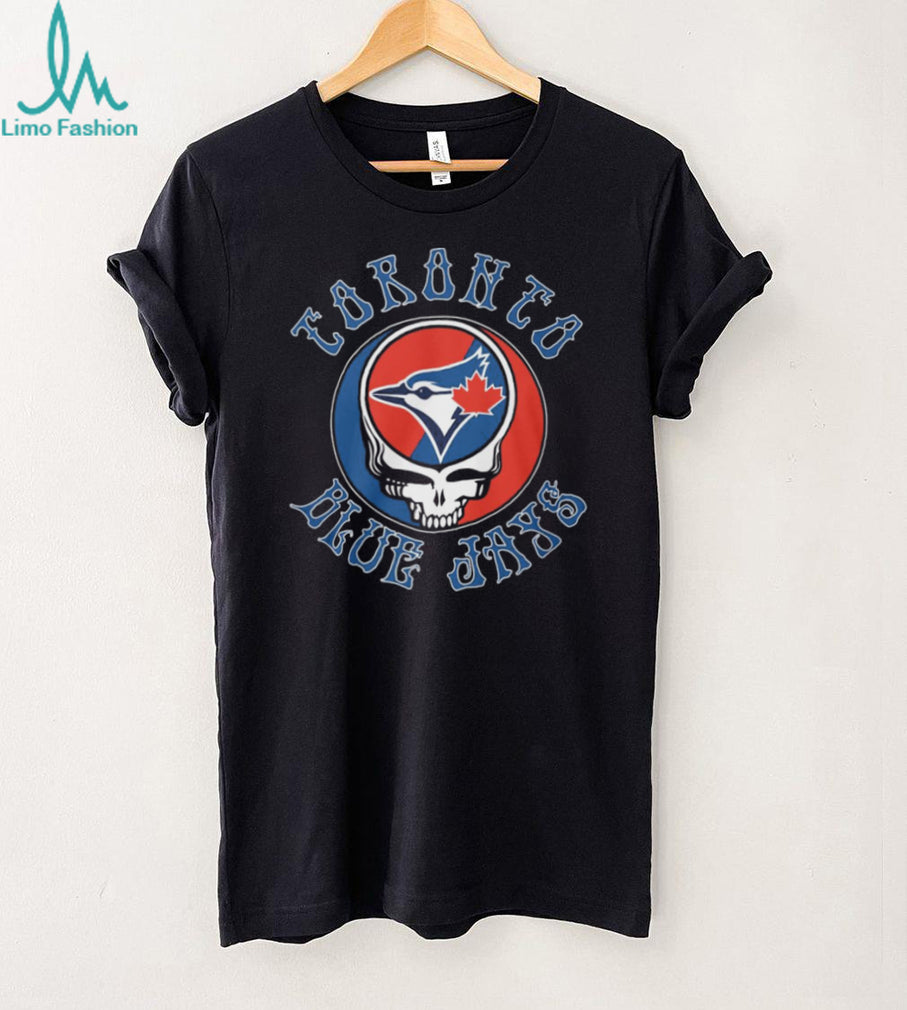 Toronto Blue Jays x Grateful Dead Steal Your Face Baseball Mashup T Shirt
