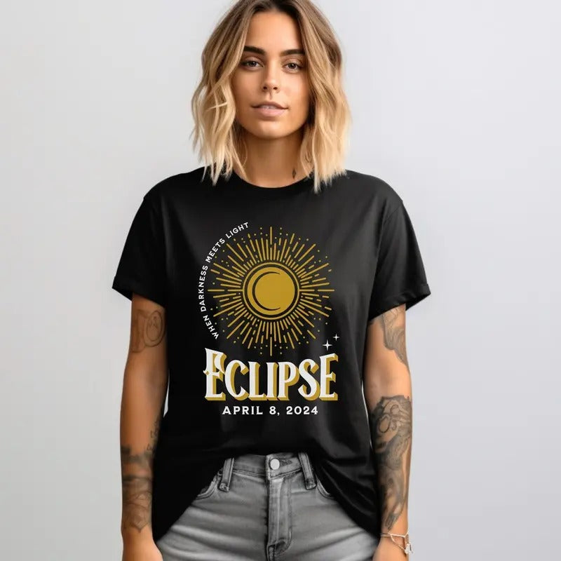 Total Solar Eclipse 2024 Shirt, April 8th 2024 Shirt, Eclipse Event 2024 Shirt Hoodie, Sweatshirt | UrbanDripWear.com