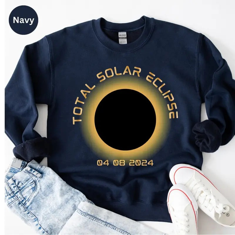 Total Solar Eclipse Shirt, Solar Eclipse April 8th 2024 TShirt, Astronomy Shirt, Totality Eclipse 2024 Sweatshirt,...