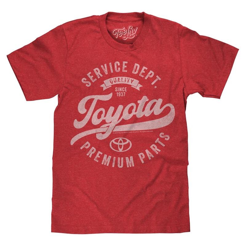 Toyota Service Department Premium Parts T-Shirt - Heather Red Hoodie, Sweatshirt | UrbanDripWear.com