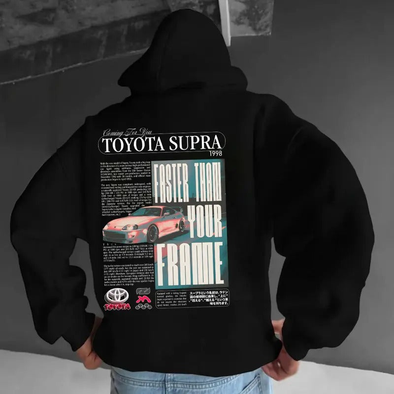 Toyota Supra Hoodie, Unisex, Menswear, Street Racing Shirt, Car Hoodie, Boyfriend Gift Sweatshirt | UrbanDripWear.com