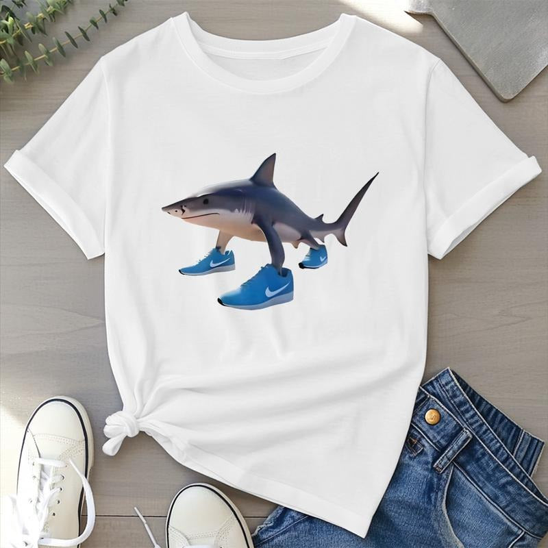 Tralalero Tralala Funny Shark Meme Tee, Bootleg Rap T-shirt, shark with shoes meme shirts 25522 Menswear Top Hoodie,...