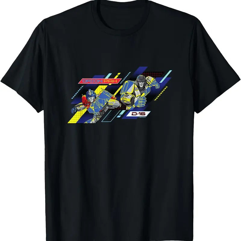 Transformers One Orion Pax & D16 Action Panels Retro TShirt Hoodie, Sweatshirt | UrbanDripWear.com