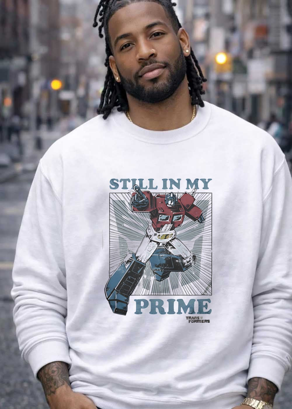 Transformers Still in My Prime Optimus Pointing T-Shirt
