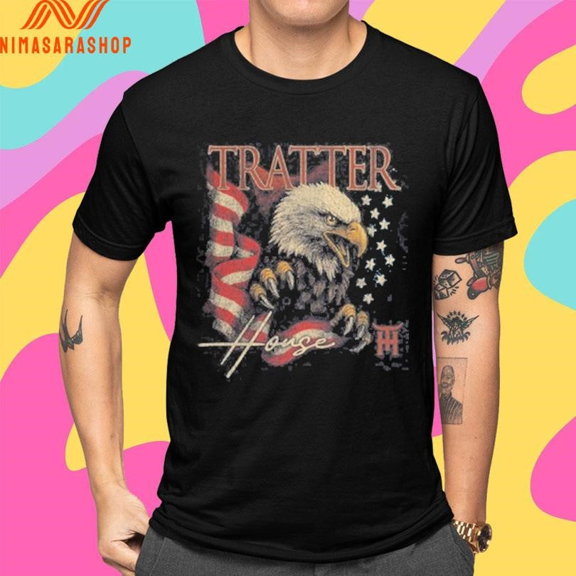 Tratter House Eagle America Flag Shirts