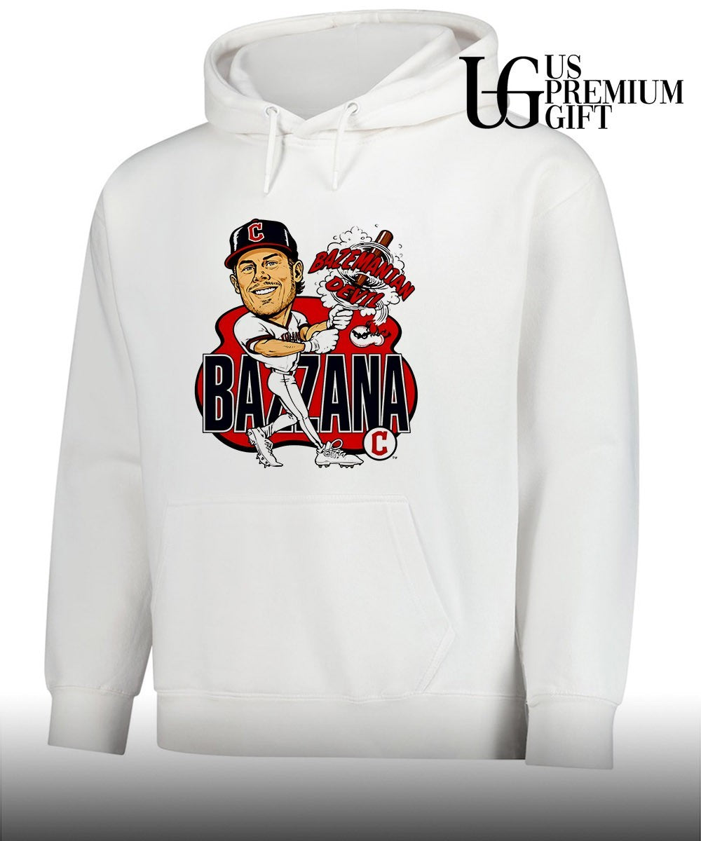Travis Bazzana Bazzmanian Devil Cleveland Guardians baseball caricature shirt