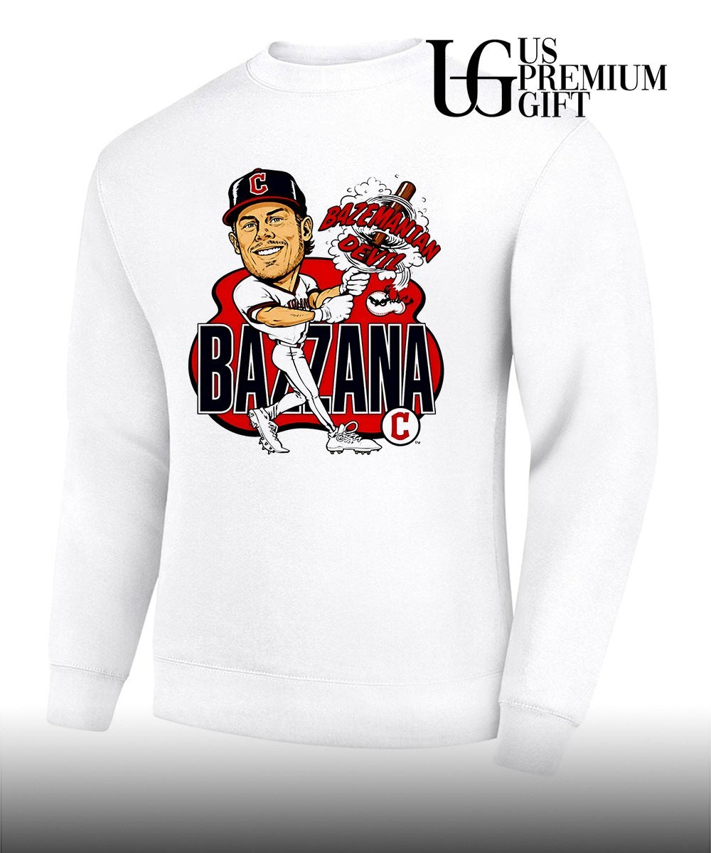Travis Bazzana Bazzmanian Devil Cleveland Guardians baseball caricature shirt