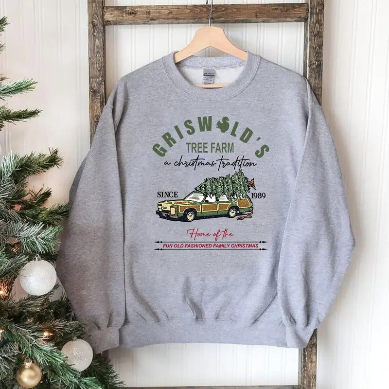 Tree Farm A Christmas Tradition Sweatshirt, Hoodie Christmas Vacation Gift T-Shirts | UrbanDripWear.com