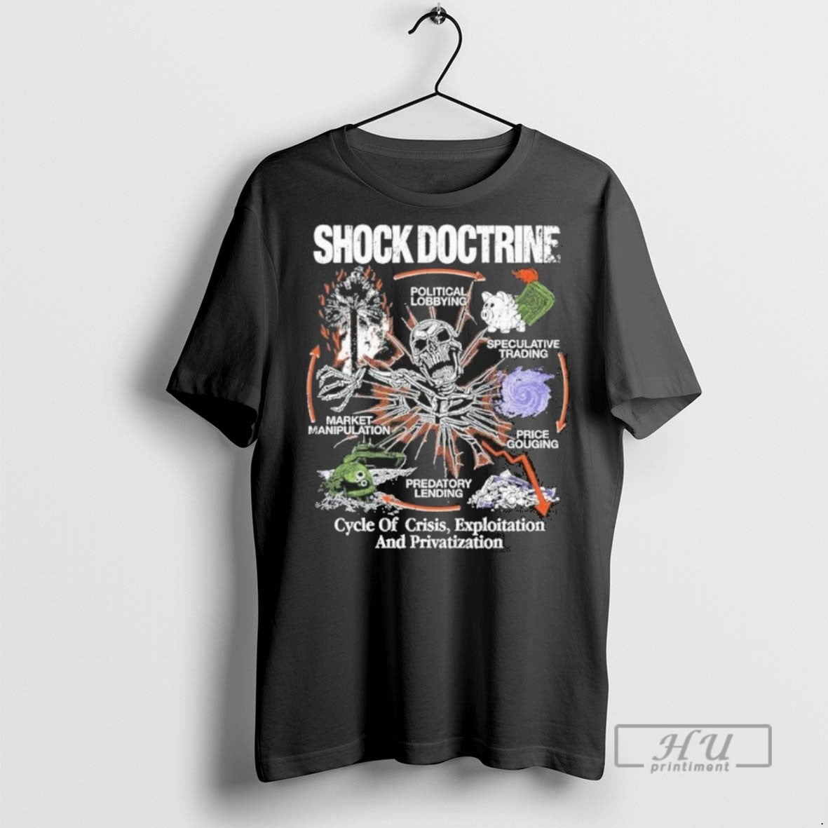 Trending Hasanabi Piker Shock Doctrine Cycle Of Apocolypse T Men Graphic Tee Shirts Sweatshirt Hoodies