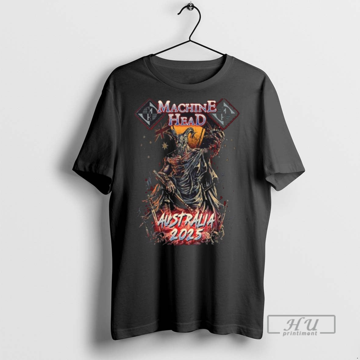 Trending Machine Head Australia 2025 Tour Graphic Tee Shirts Sweatshirt Hoodies