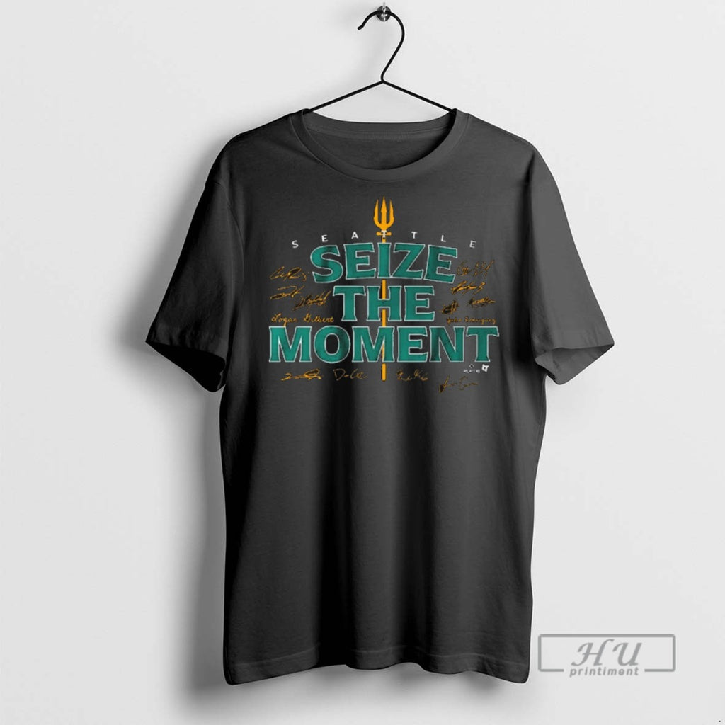 Trending Seattle Mariners Baseball Mlb Seize The Moment Signatures T Graphic Tee Shirts Sweatshirt Hoodies