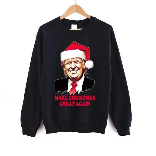 Trending Trump Make Christmas Great Again Sweatshirt, Best Gift For Men Women Classic Cotton Sweaters T-Shirts, Hoodie