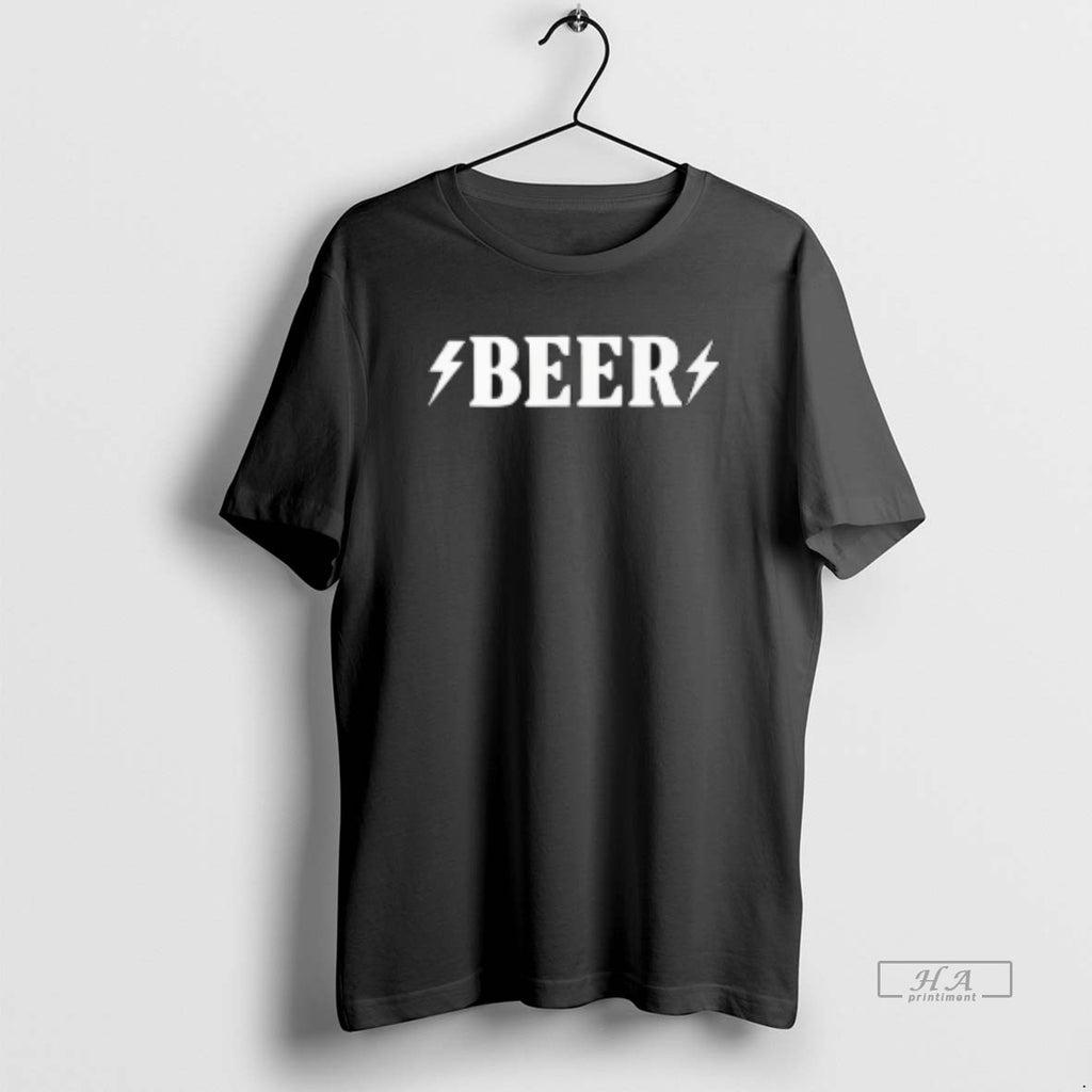 Trendy Angela Belcamino Wearing Beer Lightning