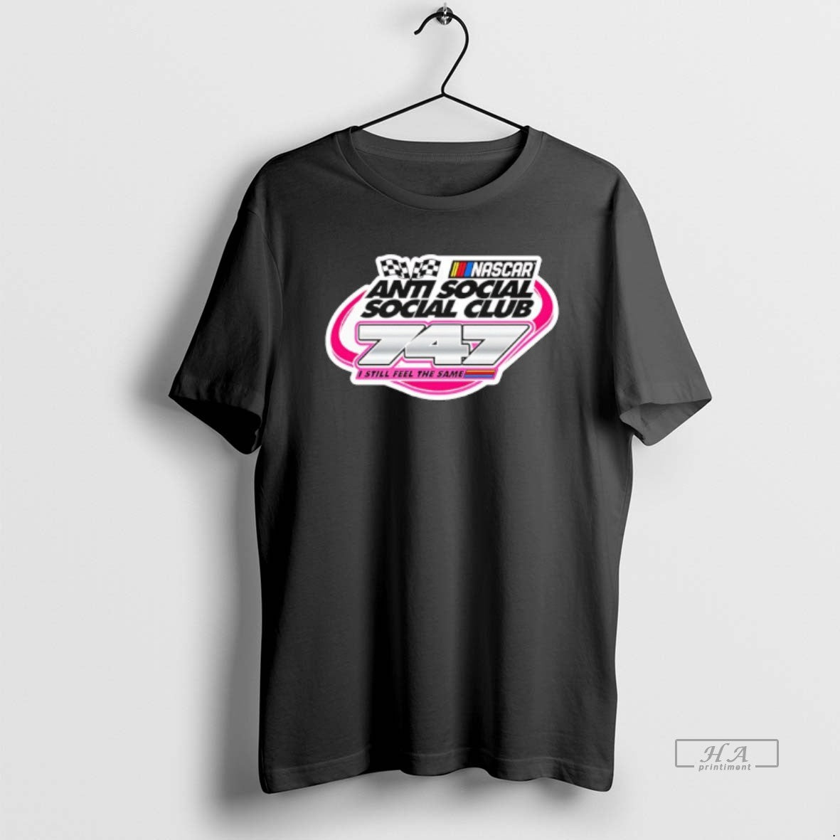 Trendy Anti Social Social Club X Nascar Game 747 I Still Fell The Same Tee