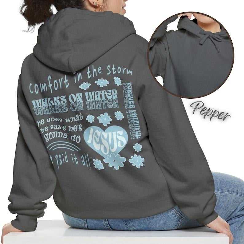 Trendy Christian Beachy Hoodie, Jesus Sweatshirt, Christian Preppy Hoodie, Christian Gifts for Women, Christian...