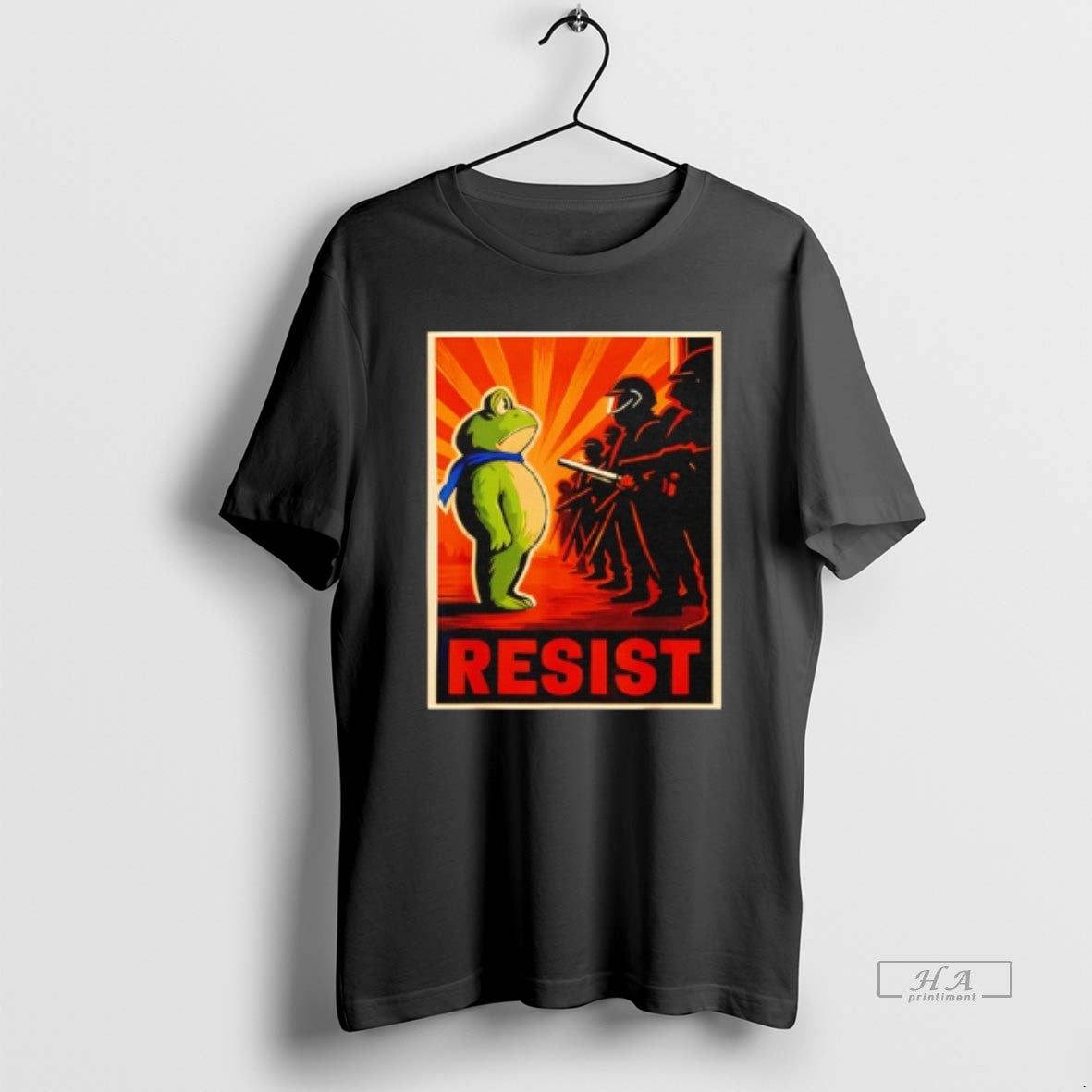 Trendy Resist Frog Portland Frog Protest Retro