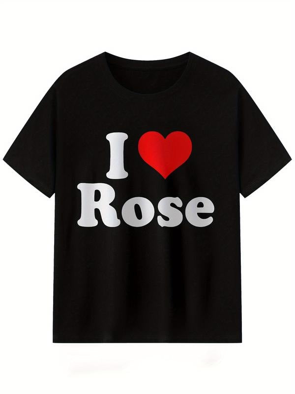 Trendy Rose Graphic T-Shirt For Daily Use Summer Streetwear Hoodie, Sweatshirt | UrbanDripWear.com