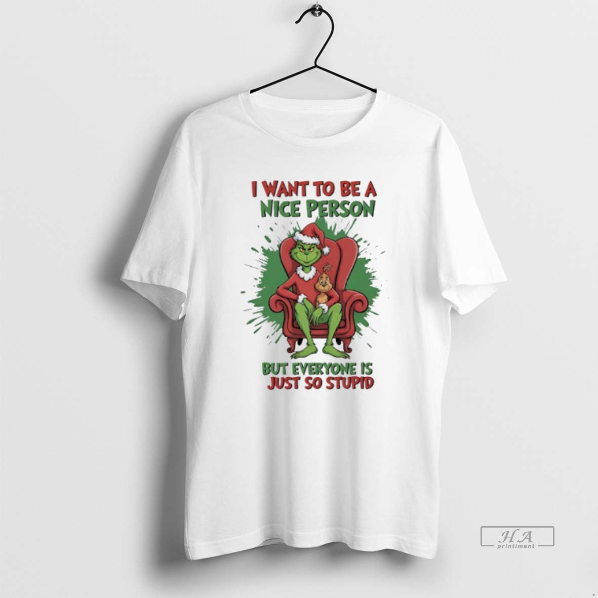 Trendy Santa Grinch And Max I Want To Be A Nice Person But Everyone Is