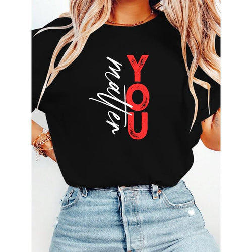 Trendy T - Shirt: 'You Matter' - Make a Bold Statement with a Stylish Design Hoodie, Sweatshirt | UrbanDripWear.com