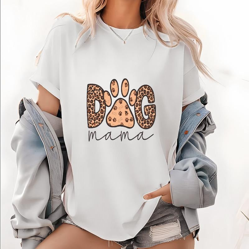 Trendy T Shirt with Eye - catching Leopard Paw Print Design Hoodie, Sweatshirt | UrbanDripWear.com
