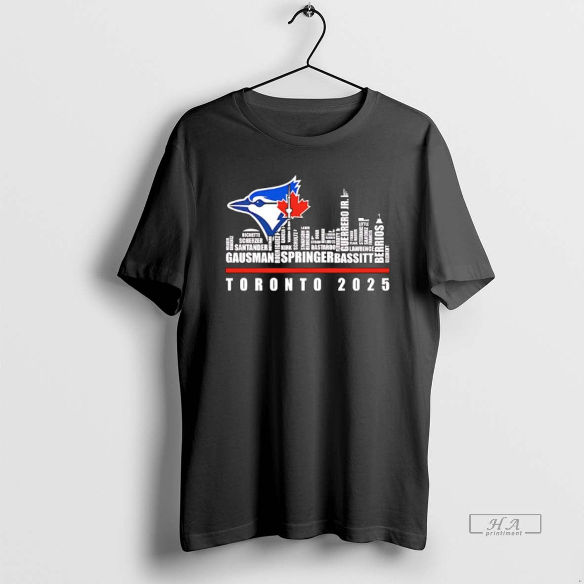 Trendy Toronto Blue Jays Logo And Skyline 2025 Gausman Springer Bassitt
