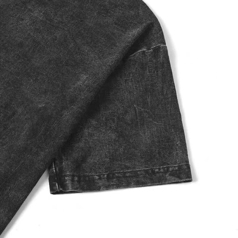 Trendy Washed T - Shirt: Edgy Skeleton Hand Motif with a Touch of Nature Hoodie, Sweatshirt | UrbanDripWear.com