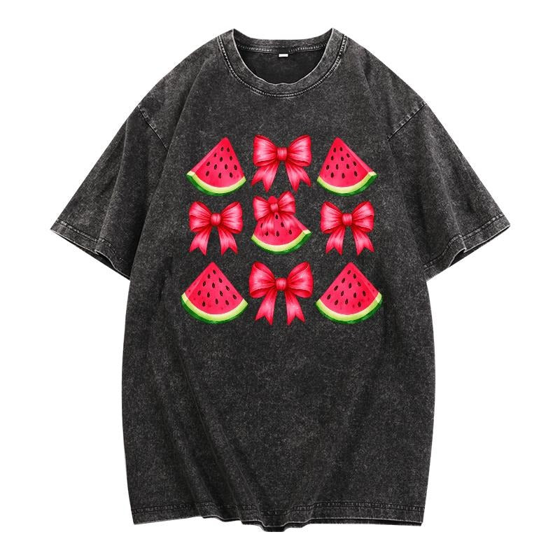 Trendy Washed T - Shirt: Rock a Cute Summer - themed Design Hoodie, Sweatshirt | UrbanDripWear.com