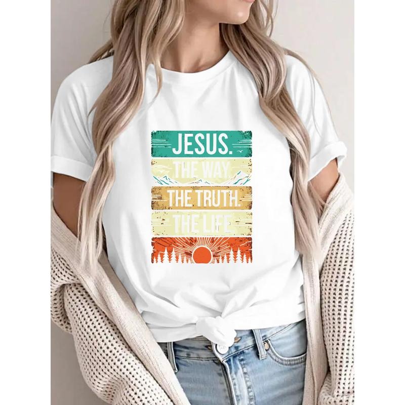 Trendy Women's White T - Shirt with Retro