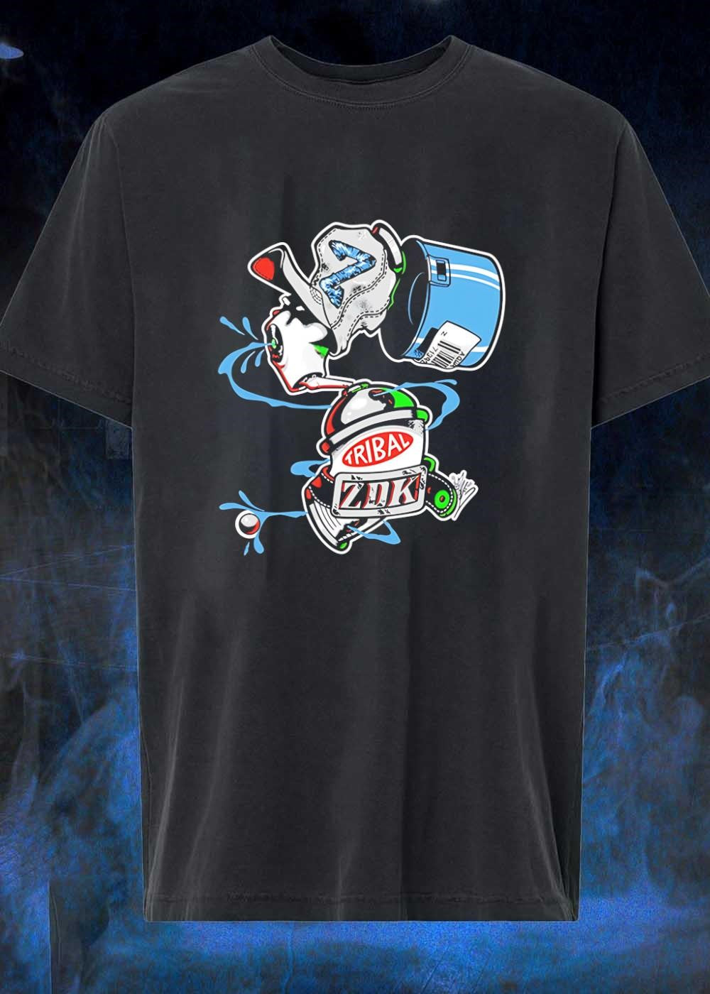 Tribal ZDK Spraying Paint Art Logo T-Shirt