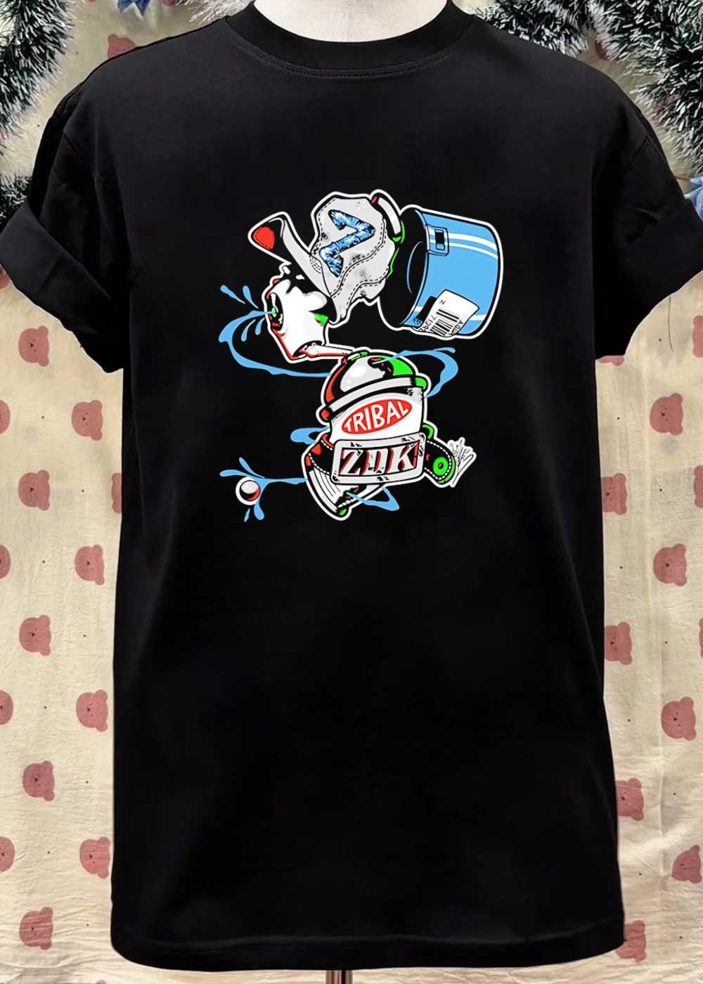 Tribal ZDK Spraying Paint Art Logo T-Shirt