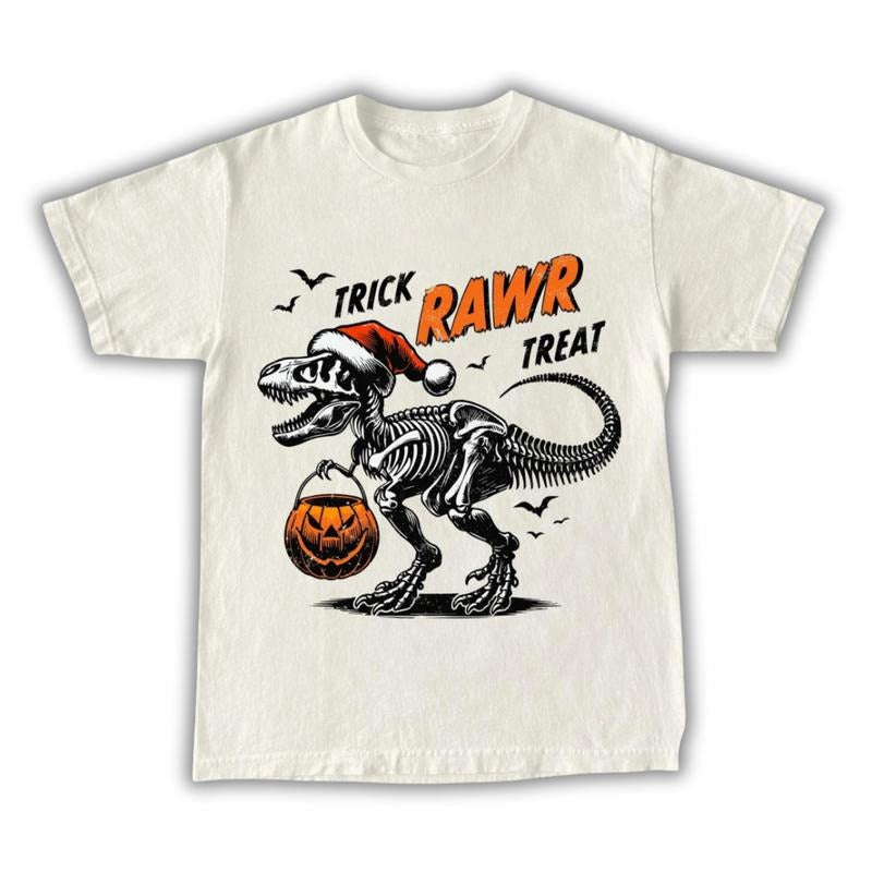 Trick Rawr Treat Halloween Shirt, Funny Halloween Shirt, Hocus Pocus, Halloween 2024 Shirt Hoodie, Sweatshirt