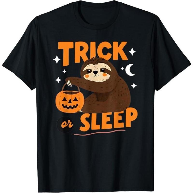 Trick or Sleep Halloween Sloth T-Shirt Made in USA Hoodie, Sweatshirt | UrbanDripWear.com