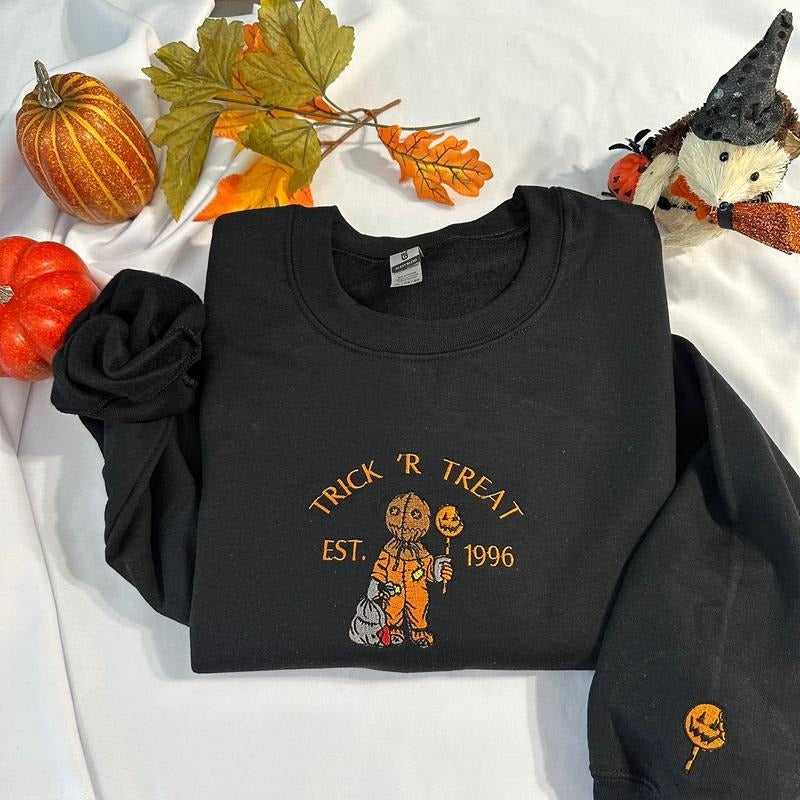 Trick r Treat embroidered sweatshirt T-Shirts, Hoodie | UrbanDripWear.com