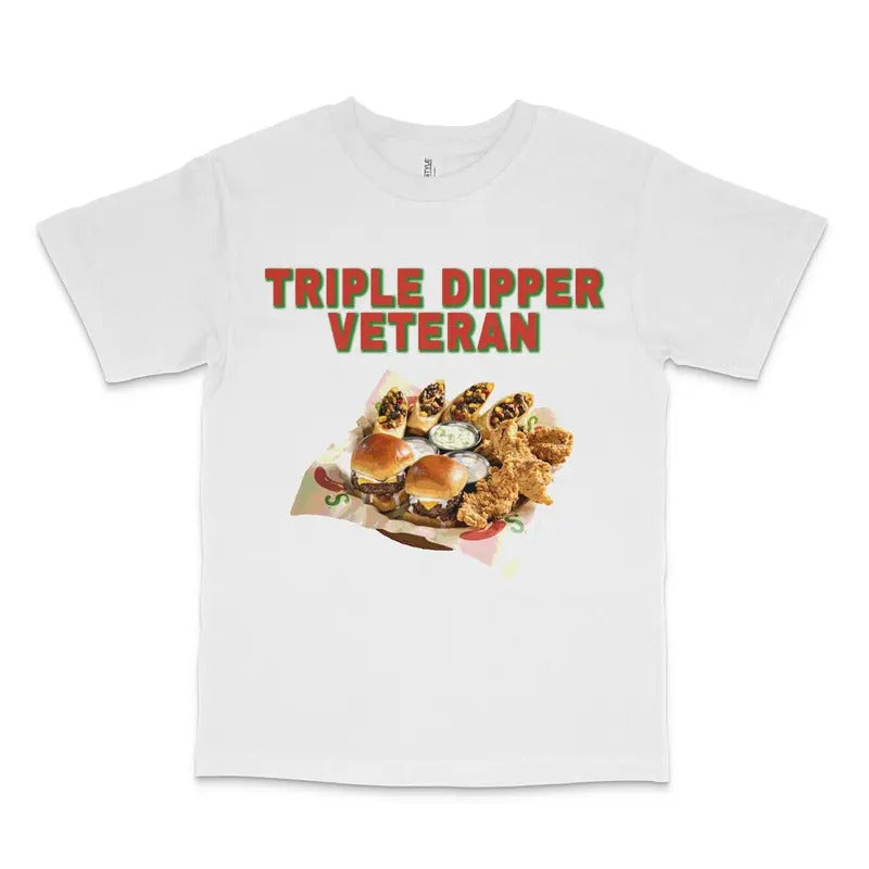 Triple Dipper Veteran Custom Printed T-Shirt Hoodie, Sweatshirt | UrbanDripWear.com
