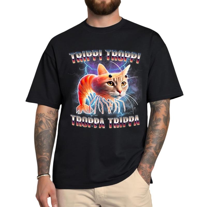 Trippi Troppi Troppa Trippa T-Shirt | Italian Brainrot Meme Tee for Internet Humor Fans Hoodie, Sweatshirt