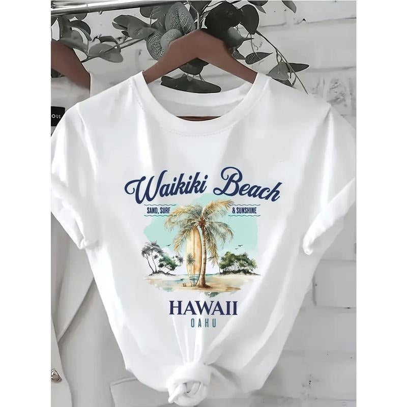Tropical and Dreamy T - Shirt: "Waikiki Beach