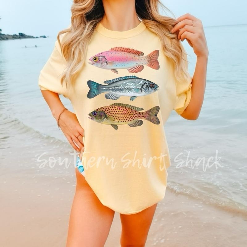 Trout Trio T shirt  | Banana comfort colors T shirt top | Fishing T shirt Hoodie, Sweatshirt | UrbanDripWear.com