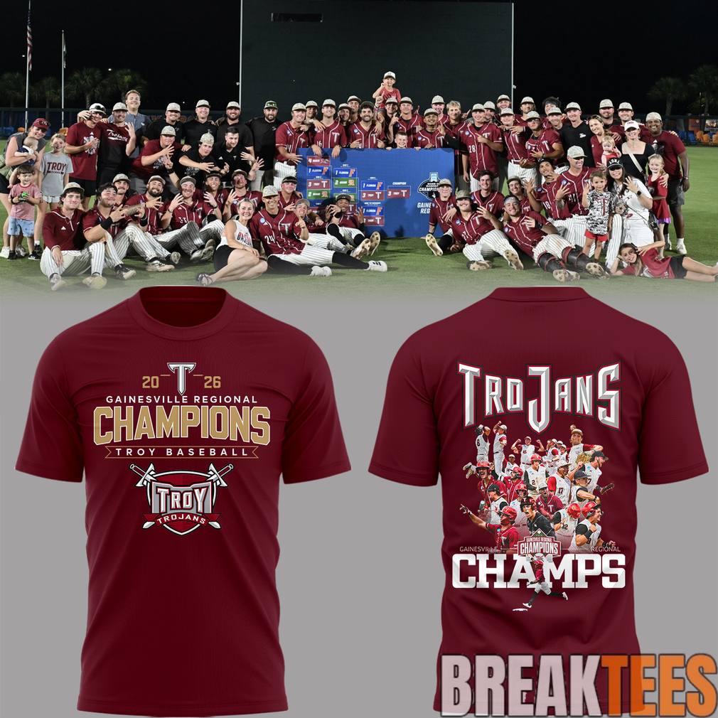 Troy Baseball x Champion Gainesville Regional 2026 Shirt