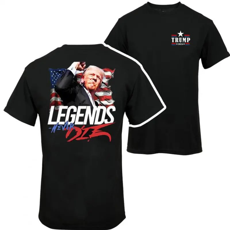 Trummp Legends Never Die 2024 Shirt - 2 Side