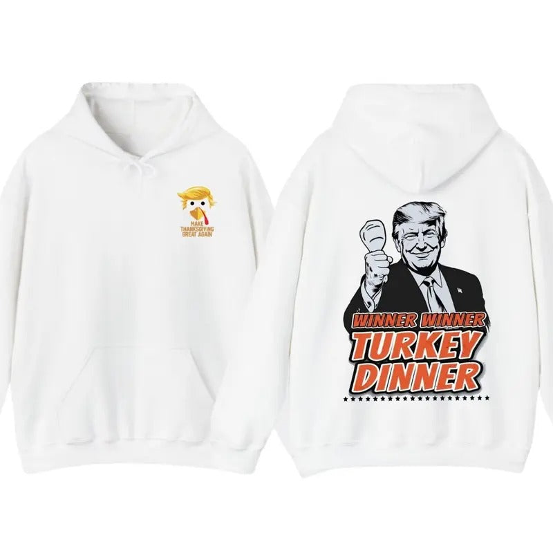 Trummp Thanksgiving T Shirt, Hoodie Winner Winner Turkey Dinner Sweatshirt | UrbanDripWear.com