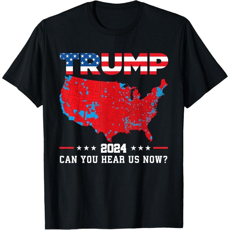 Trump 2024 Can You Hear Us Now Map of 2024 Election Results T-Shirt made in usa Hoodie, Sweatshirt | UrbanDripWear.com