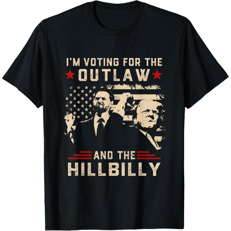 Trump 2024 Flag Outlaw Hillbilly J.D.Vance 2024 Donald Trump T-Shirt made in usa Hoodie, Sweatshirt | UrbanDripWear.com